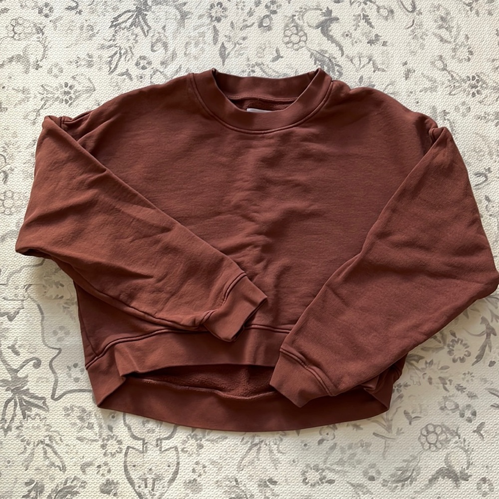 Mate the Label Organic Fleece Crop Sweatshirt